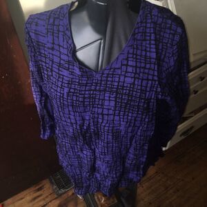Habitat asymmetrical purple tunic